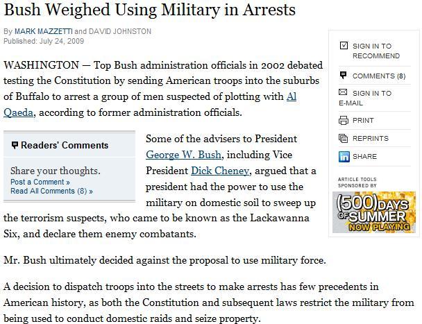 Stupid Bush news