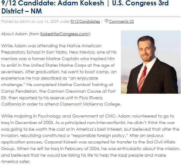 9-12 candidate Kokesh