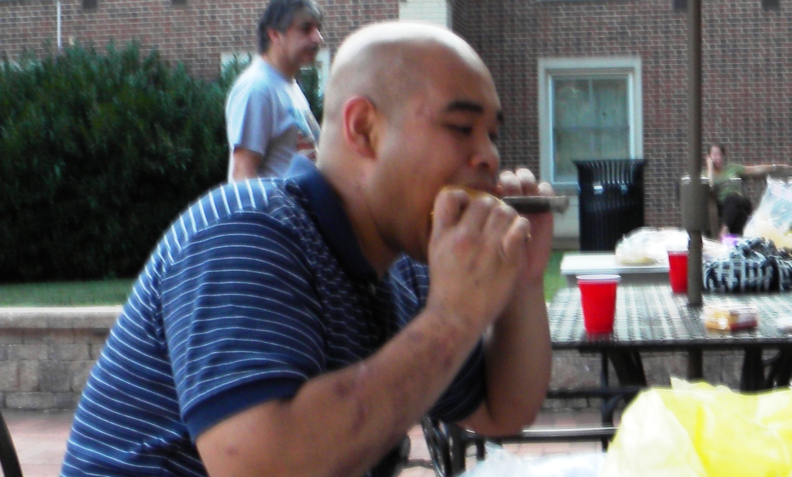 Barbecuein’ and cigar smoking at WRAMC