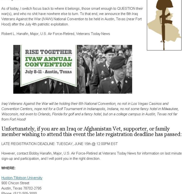 Vets Today & IVAW