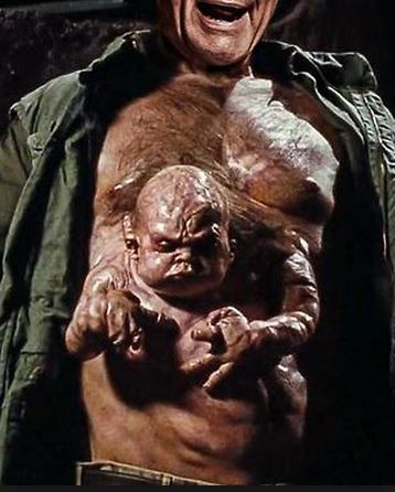 If I open my shirt and I have Kuato from "Total Recall" start tal...