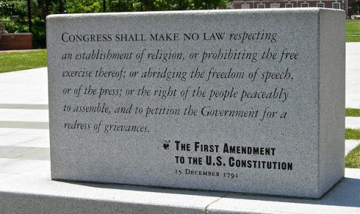 The First Amendment (Part one of what may be a series)