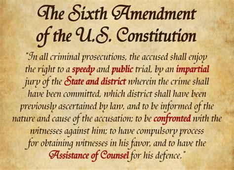 The Sixth Amendment or…