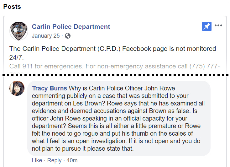 Carlin Police Dept