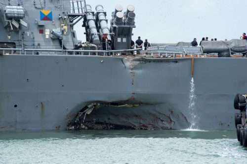 USS John McCain Gets Underway Two Years After Collision