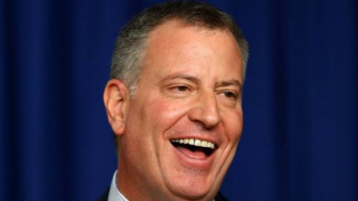 De Blasio is back in town, unfortunatly