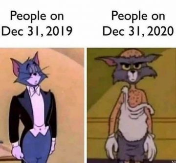 How people felt December 31, 2019 v December 31, 2020