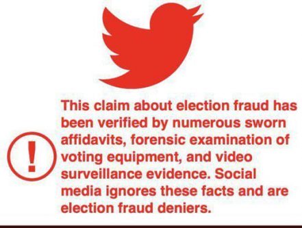 Red twitter bird election theft did hapen