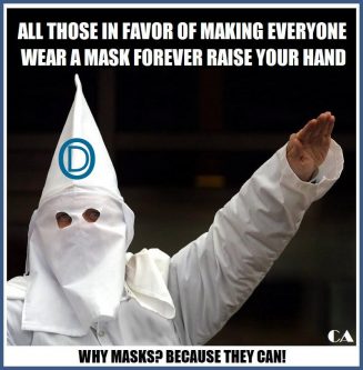 As Afghanistan goes down, Biden is determined to win the mask issue